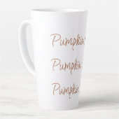 Pumpkin Spice Eenvoudige Stijlvolle Script Typogra Latte Mok (Linkerhoek)