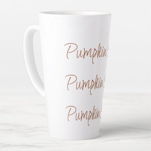 Pumpkin Spice Eenvoudige Stijlvolle Script Typogra Latte Mok (Linkerhoek)