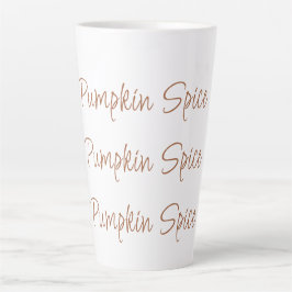 Pumpkin Spice Eenvoudige Stijlvolle Script Typogra Latte Mok