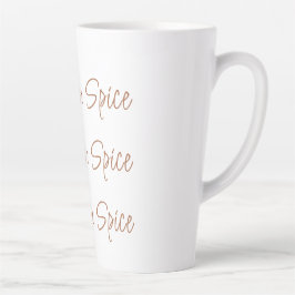 Pumpkin Spice Eenvoudige Stijlvolle Script Typogra Latte Mok