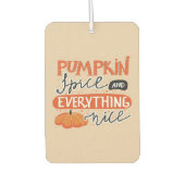 Pumpkin Spice en alles aardig Luchtverfrisser (Voorkant)