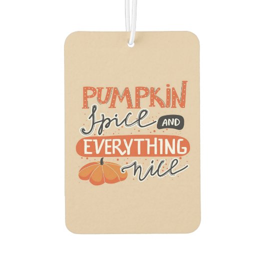 Pumpkin Spice en alles aardig Luchtverfrisser (Achterkant)