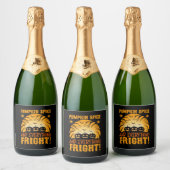 Pumpkin Spice en Alles Fright Sparkling Wijnetiket (Flessen)