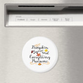 Pumpkin Spice en alles is leuk - Halloween C Magneet (Insitu (Vaatwasser))