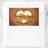 Pumpkin Spice (en alles lekker) Sticker (Tas)