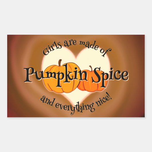 Pumpkin Spice (en alles lekker) Sticker (Voorkant)