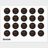 Pumpkin Spice en alles leuke slogan Ronde Sticker (Vel)