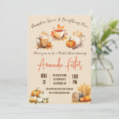 Pumpkin Spice en alles mooi, Vrijgezellenfeest Kaart (Staand voorkant)