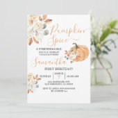 Pumpkin Spice en alles Nice 1 oktober Kaart (Staand voorkant)