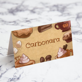 Pumpkin Spice en alles Nice Food Label Kaart