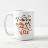 Pumpkin Spice en Alles-Nice Herfst herfst Koffiemok (Links)