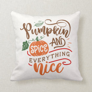 Pumpkin Spice en Alles-Nice Herfst herfst Kussen