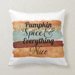 Pumpkin Spice en Alles-Nice-Herfst Kussen