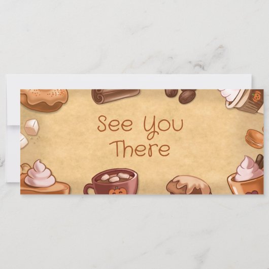 Pumpkin Spice en alles Nice Ticket Kaart (Achterkant)