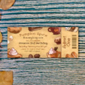 Pumpkin Spice en alles Nice Ticket Kaart