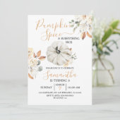 Pumpkin Spice en Alles wat leuk is, 3de verjaardag Kaart (Staand voorkant)