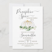 Pumpkin Spice en Alles wat leuk is, 3de verjaardag Kaart (Voorkant)