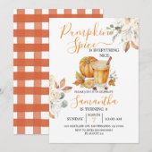 Pumpkin Spice en Alles wat leuk is, 3de verjaardag Kaart (Voorkant / Achterkant)