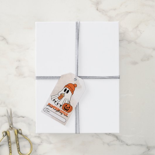 Pumpkin Spice en alles wat leuk is Cadeaulabel (Met Touw)