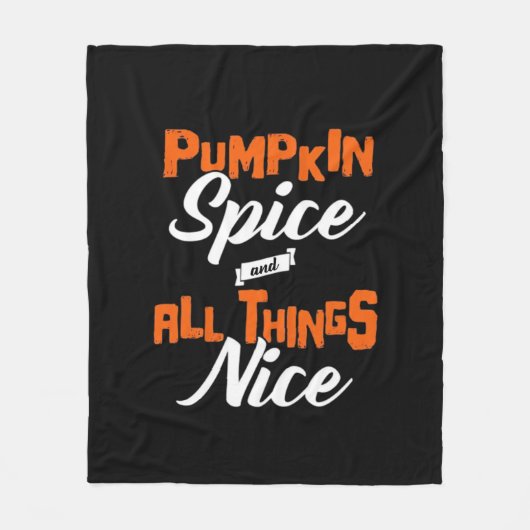 Pumpkin Spice en alles wat leuk is Fleece Deken (Voorkant)
