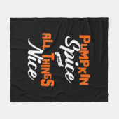 Pumpkin Spice en alles wat leuk is Fleece Deken (Voorkant (Horizontaal))