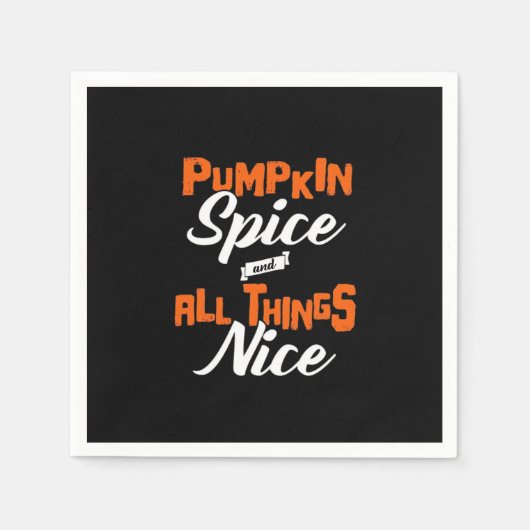 Pumpkin Spice en alles wat leuk is Servet (Voorkant)