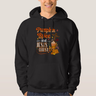 Pumpkin Spice en Jesus Christus Cute Herfst Coffee Hoodie