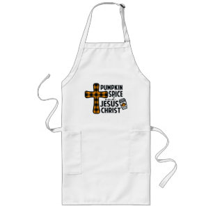 Pumpkin Spice en Jezus Christus - Geloof Lang Schort