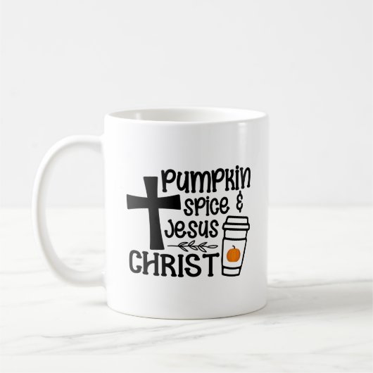Pumpkin Spice en Jezus Christus Koffiemok (Links)