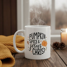 Pumpkin Spice en Jezus Christus Koffiemok