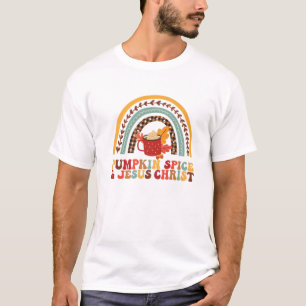 Pumpkin Spice en Jezus Christus Thanksgiving Groov T-shirt