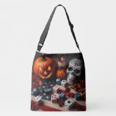 Pumpkin Spice en Liberty Dice Crossbody Tas (Achterkant)