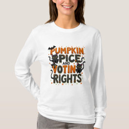Pumpkin Spice en stemrecht Halloween T-shirt