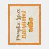 Pumpkin Spice EVERYDING Fleece Deken (Voorkant)