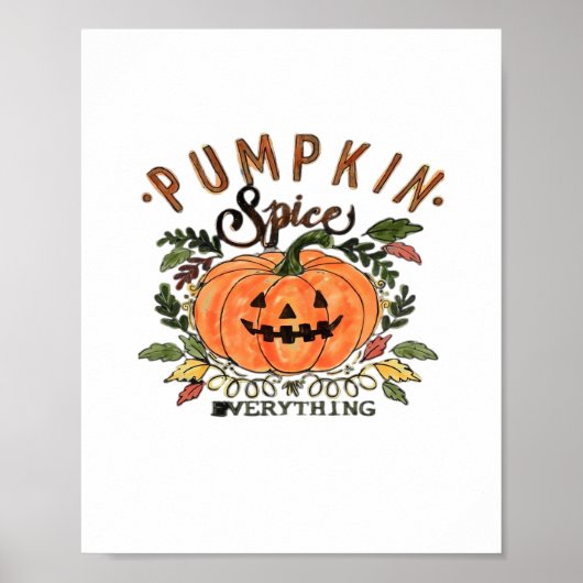 Pumpkin Spice Everything - Halloween Collectie Poster (Voorkant)