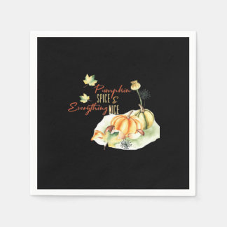 Pumpkin Spice & Everything Leuke Chill Slogan Servet
