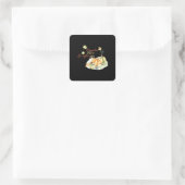 Pumpkin Spice & Everything Leuke Chill Slogan Vierkante Sticker (Tas)