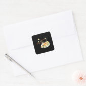 Pumpkin Spice & Everything Leuke Chill Slogan Vierkante Sticker (Envelop)