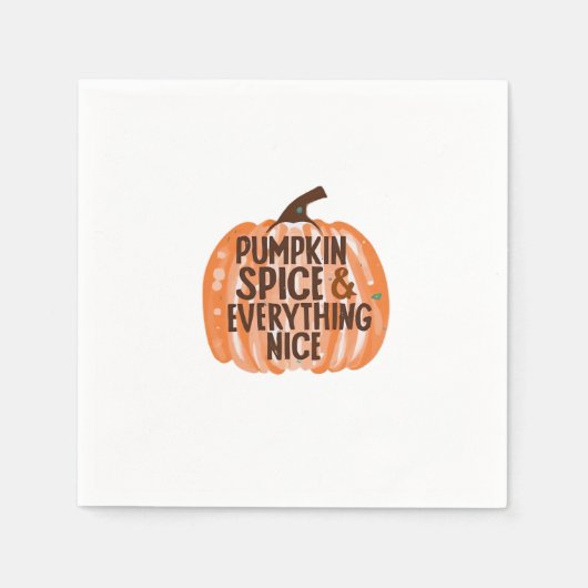 Pumpkin Spice & Everything Leuke Grappige Slogan & Servet (Voorkant)