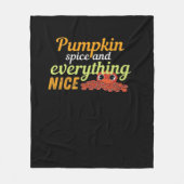 Pumpkin Spice & Everything Leuke Halloween Basic D Fleece Deken (Voorkant)