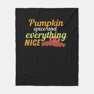 Pumpkin Spice & Everything Leuke Halloween Basic D Fleece Deken