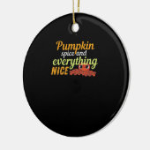 Pumpkin Spice & Everything Leuke Halloween Basic D Keramisch Ornament (Links)