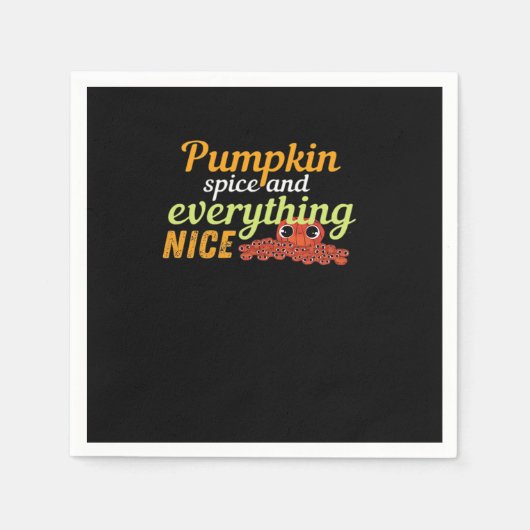 Pumpkin Spice & Everything Leuke Halloween Basic D Servet (Voorkant)