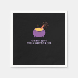 Pumpkin Spice & Everything Leuke Halloween slogan Servet