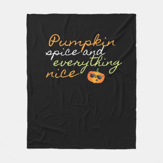 Pumpkin Spice & Everything Leuke Halloween Trendin Fleece Deken (Voorkant)