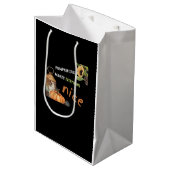 Pumpkin Spice & Everything Leuke Halloween Viral D Medium Cadeauzakje (Voorkant Gekanteld)