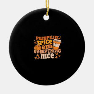 Pumpkin Spice & Everything Leuke Herfst Seizoen Keramisch Ornament