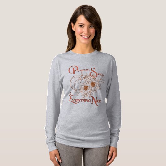 Pumpkin Spice & Everything Leuke Herfst Sweatshirt (Voorkant volledig)