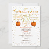 Pumpkin Spice & Everything Leuke Herfst Uitnodigin Kaart (Voorkant)