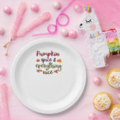 Pumpkin Spice & Everything Leuke Latte Lover Papieren Bordje (Feest)